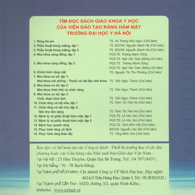 Phục Hình Răng Tháo Lắp (Dùng Cho Sinh Viên Răng Hàm Mặt) - bản in năm 2018
