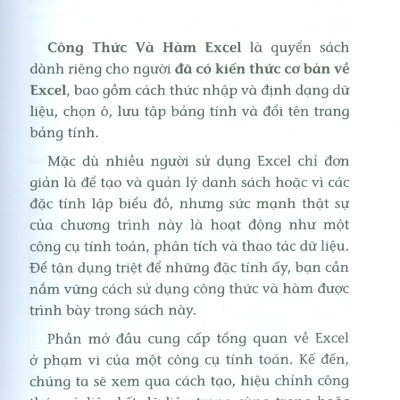  Tin Học Văn Phòng - Công Thức Và Hàm Excel (Tái bản 2023)