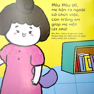 Sách Ehon Miu Miu Tự Lập Phần 2 Song Ngữ - Trông Em