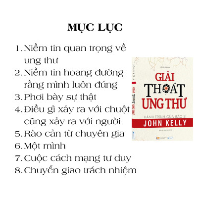 Sách Dinh dưỡng toàn phần: Giải thoát ung thư - Hành trình của BS John Kelly