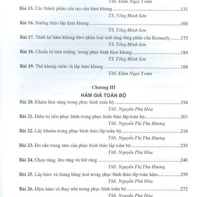 Phục Hình Răng Tháo Lắp (Dùng Cho Sinh Viên Răng Hàm Mặt) - bản in năm 2018