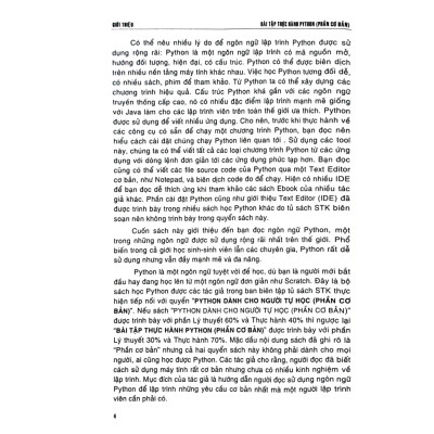 Sách - Bài Tập Thực Hành Python (Phần Cơ Bản) - STK