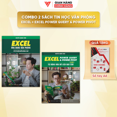 Combo 2 Sách Power Query & Power Pivot Và Excel Cơ Bản Đến Nâng Cao Kèm Video Khóa Học