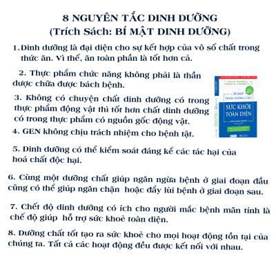(Tái bản) Combo 2 cuốn: Sách Sức Khoẻ Toàn Diện + Ăn Lành Sống Mạnh