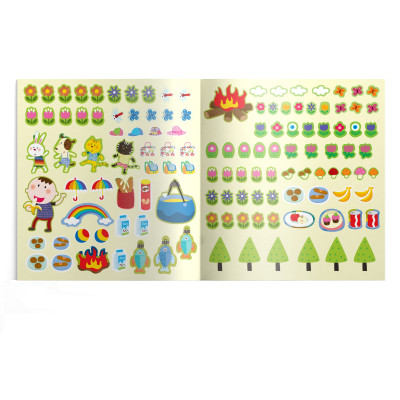 8 cuốn sticker sáng tạo (Cuốn lẻ và Combo)