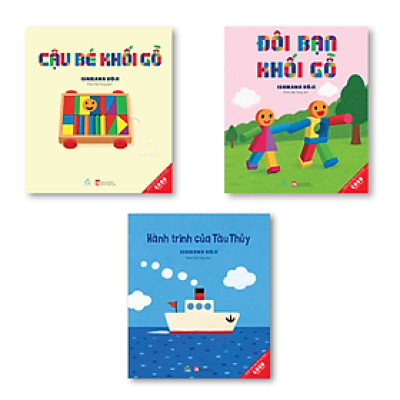 Bộ sách Ehon Những người bạn khối gỗ (3 cuốn)