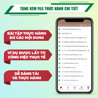Sách Excel Tin Học Văn Phòng Từ Cơ Bản Đến Nâng Cao, Tặng Video Hướng Dẫn + File Thực Hành