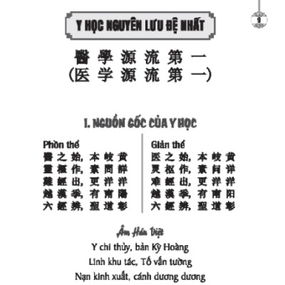 Y Học Tam Tự Kinh