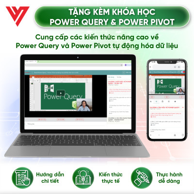 Sách Excel Power Query Và Power Pivot Tự Động Hóa Dữ Liệu Báo Cáo Cơ Bản ĐÀO TẠO TIN HỌC Có Kèm Video Khóa Học