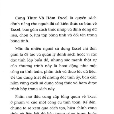 Tin Học Văn Phòng - Công Thức Và Hàm Excel (Tái Bản 2024)