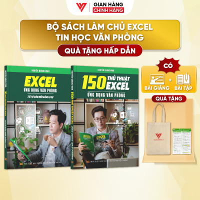 Combo 2 Sách Excel Và 150 Thủ Thuật Ứng Dụng Văn Phòng Từ Cơ Bản Đến Nâng Cao  - N1