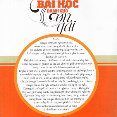 100 Bài Học Dành Cho Con Gái (Tái Bản)