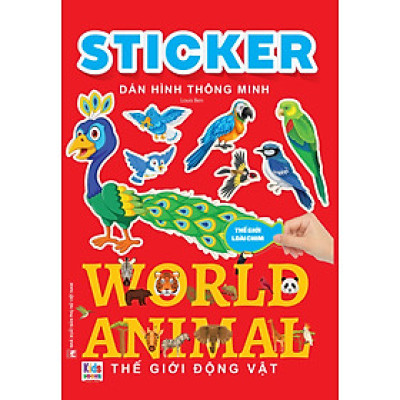 Sách - Sticker dán hình thông minh - Thế Giới Loài Chim