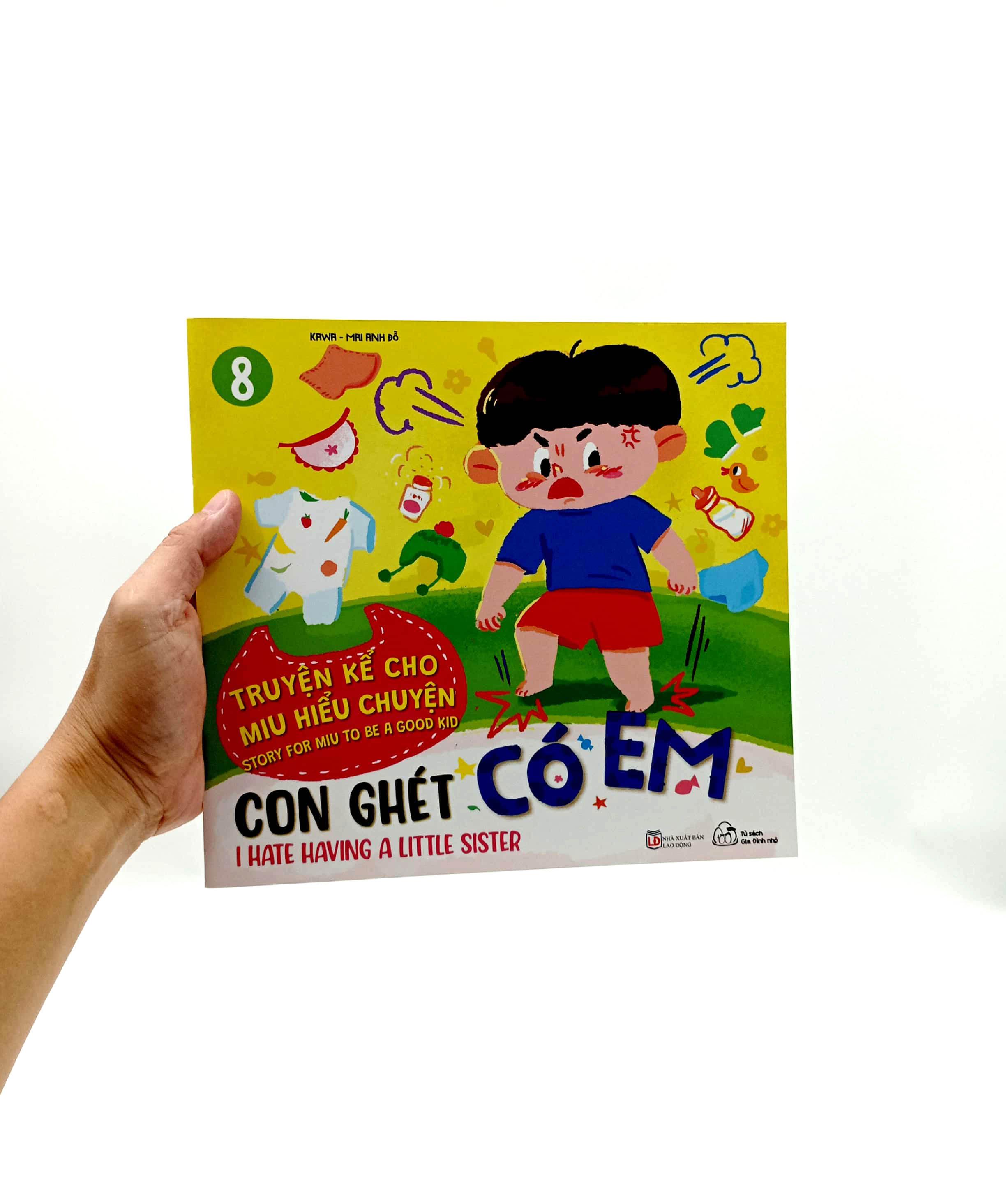 Sách Ehon Truyện Kể Cho Miu Hiểu Chuyện - Con Ghét Có Em