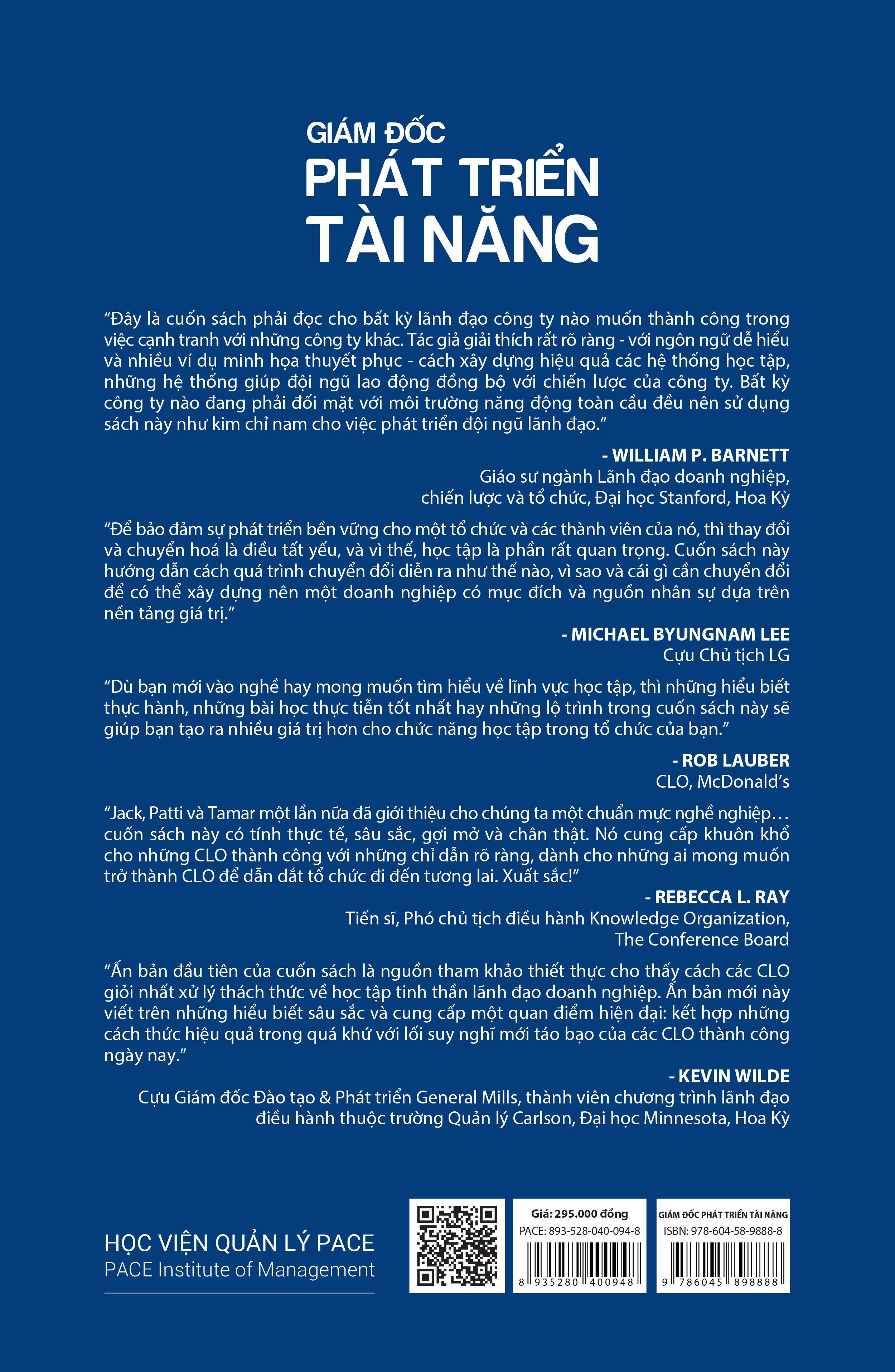 Giám Đốc Phát Triển Tài Năng (Chief Talent Officer) - Jack Phillips, Patricia Phillips, Tamar Elkeles - PACE Books