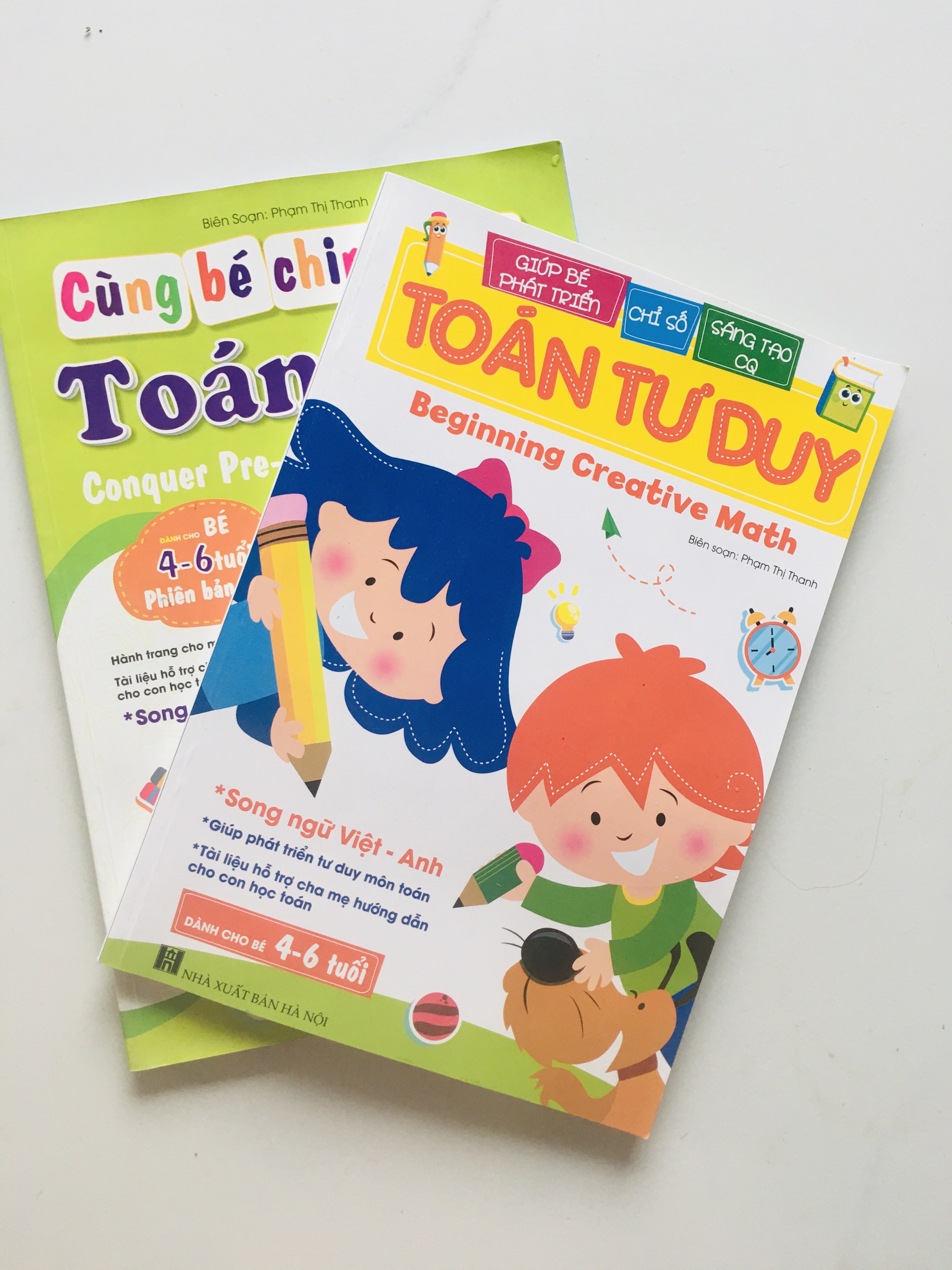 Sách- Toán Tư Duy 104 trang giúp phát triển Tư Duy môn Toán dành cho bé 4-6 tuổi (Song ngữ Việt Anh)