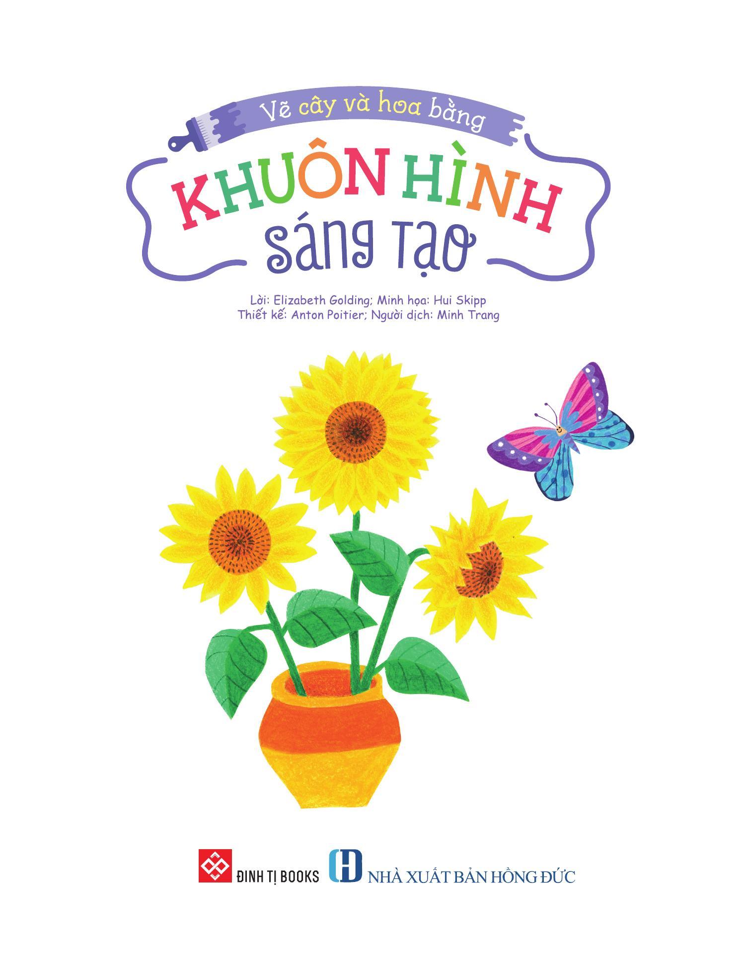 Sách - Vẽ Cây Và Hoa Bằng Khuôn Hình Sáng Tạo