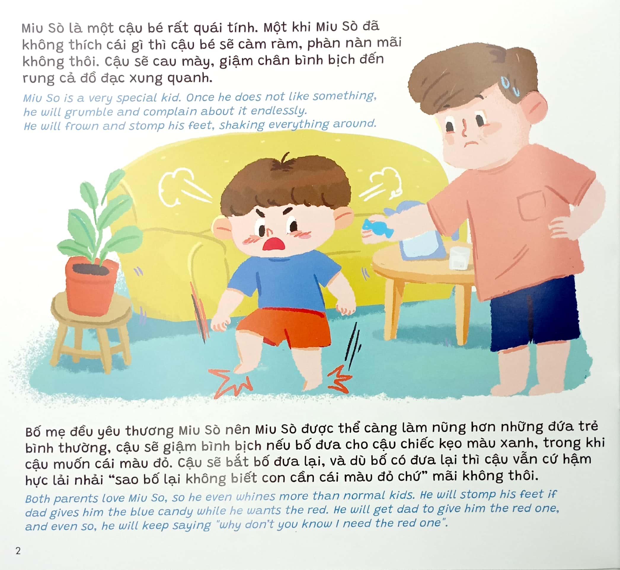 Sách Ehon Truyện Kể Cho Miu Hiểu Chuyện - Con Ghét Có Em