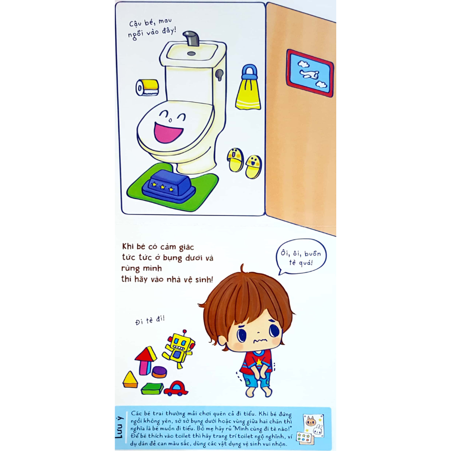 Ehon Kỹ Năng Sống - Bé Trai Đi Toilet