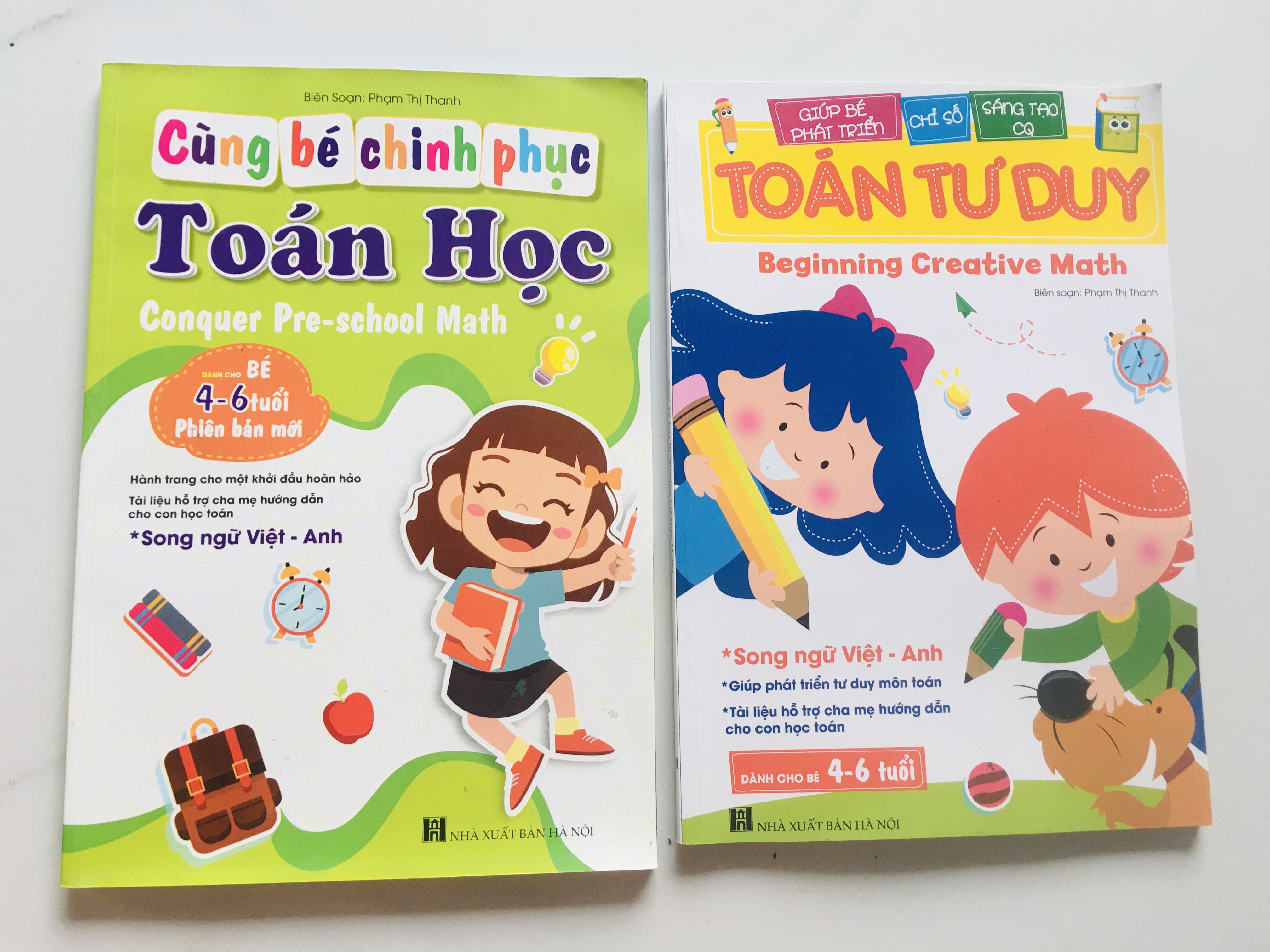 Sách- Toán Tư Duy 104 trang giúp phát triển Tư Duy môn Toán dành cho bé 4-6 tuổi (Song ngữ Việt Anh)