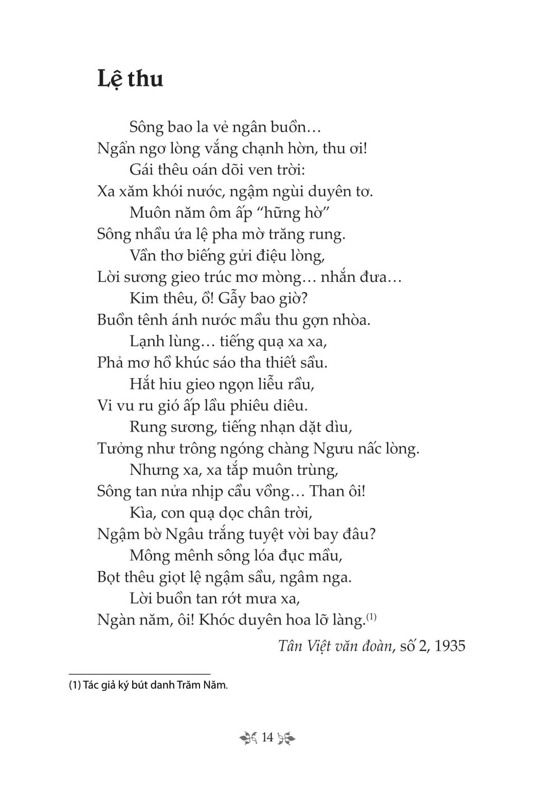 Sách - Tủ Sách Văn Học Trong Nhà Trường - Thơ Thâm Tâm