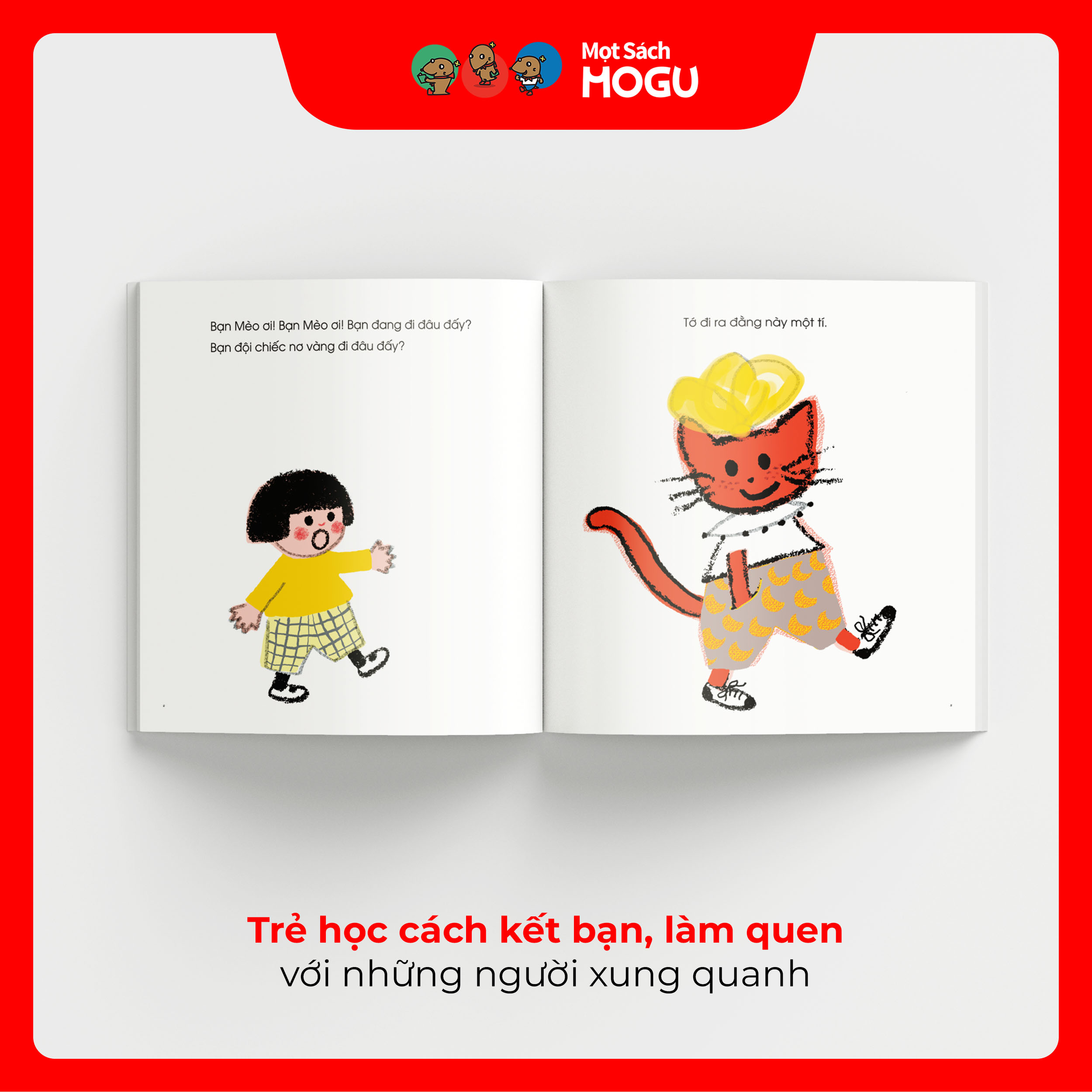 Truyện Ehon bé 1-2-3 tuổi - Bạn đi đâu đấy?