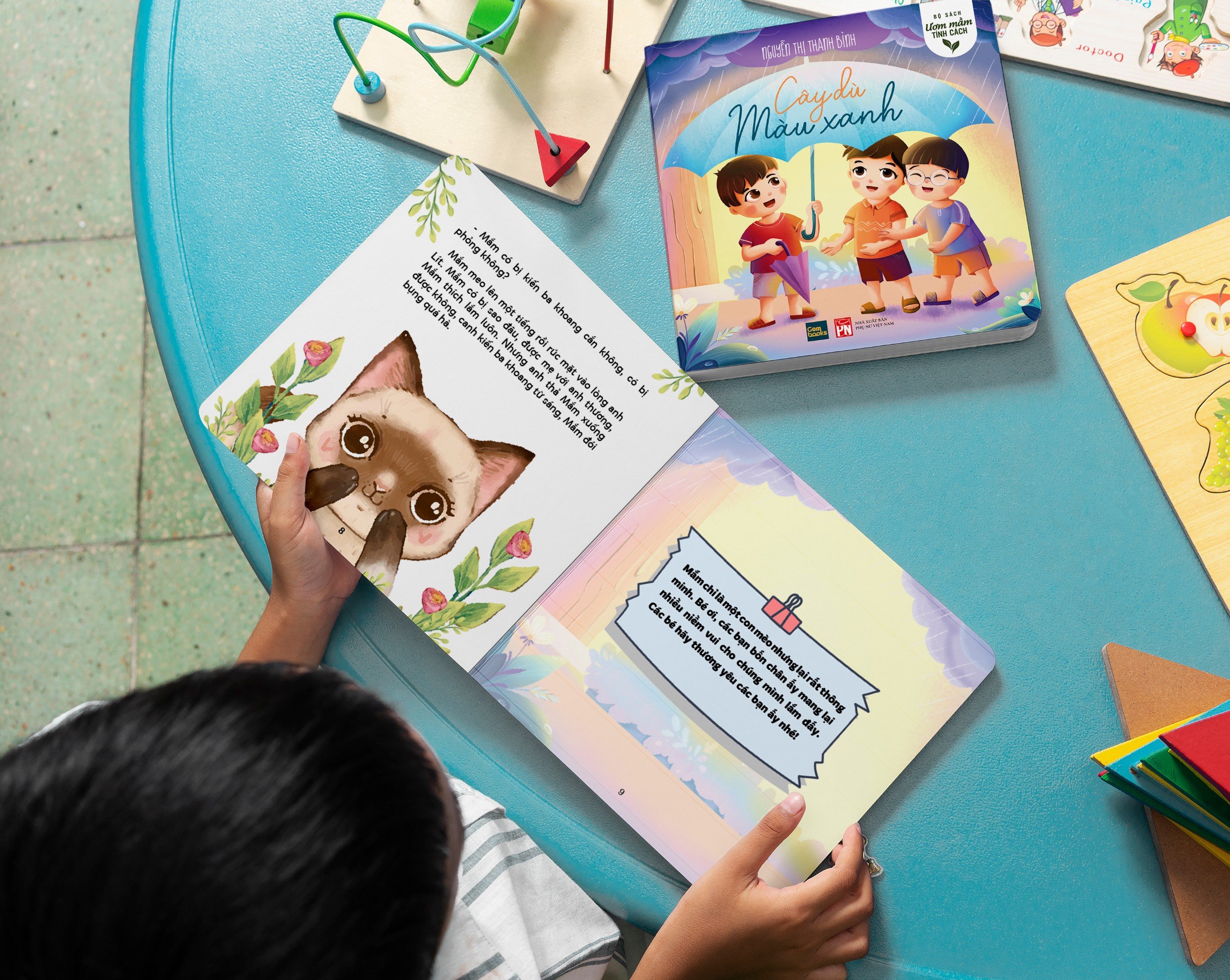 Sách Ươm Mầm Tính Cách: Cây Dù Màu Xanh - Gembooks