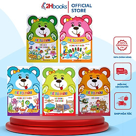 Sách Thiếu Nhi- Combo 5 cuốn Bé Tô Màu Gấu Con Khéo Tay: Đồ chơi, Đồ Dùng Gia Đình, Động Vật Biển, Động Vật Nuôi, Thế Giới Côn Trùng- 2HBooks  