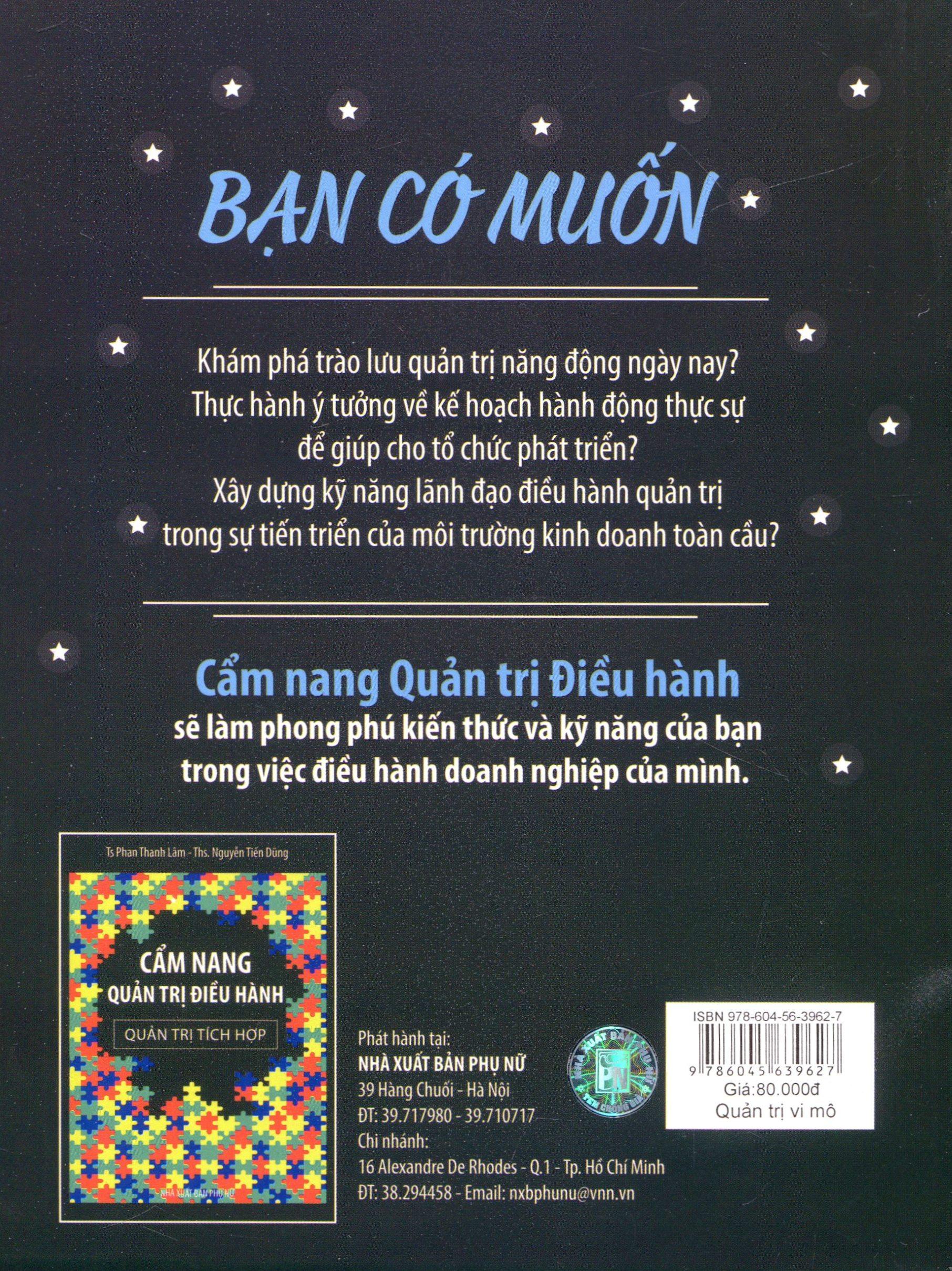 Cẩm Nang Quản Trị Điều Hành - Quản Trị Vi Mô