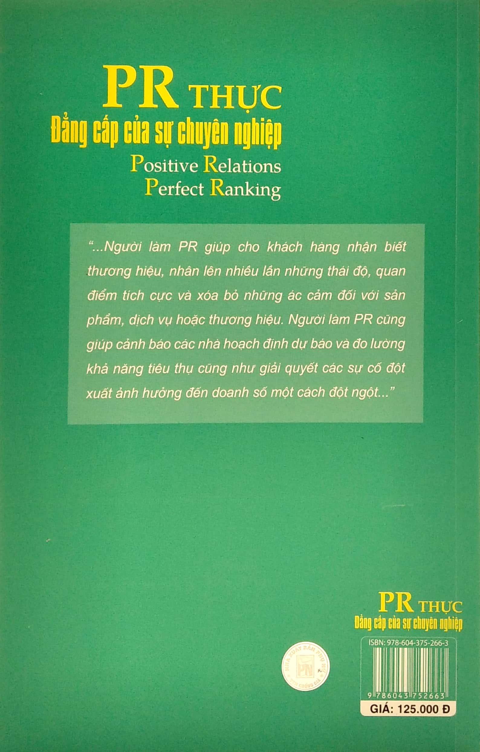 PR Thực - Đẳng Cấp Của Sự Chuyên Nghiệp