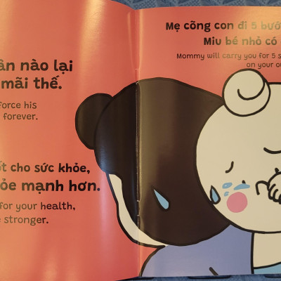 Sách Ehon Miu Bé Nhỏ Phần 4 Song Ngữ - Miu Bé Nhỏ Đừng Bướng Bỉnh Nhé