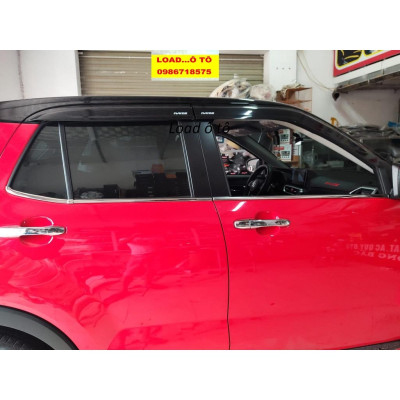 Bộ vè Che Mưa Xe Toyota Raize 2023-2021 Màu Đen Cao Cấp, Trang Bị Sẵn Keo Dán 3M