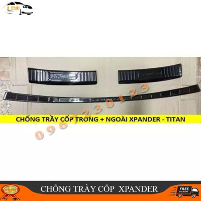 Ốp chống trầy cốp trong và ngoài xe Xpander TITAN