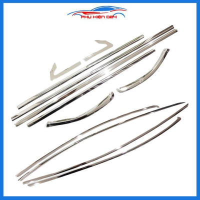 Bộ nẹp viền chân kính cong kính City 2021-2022 Inox sáng bóng chuẩn form xe