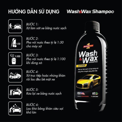 Nước Rửa Xe Và Phủ Bóng SUPERONE Wash And Wax Shampoo – Exterior SOUTHWALL B201