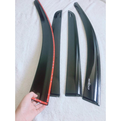 Bộ vè che mưa đen dành cho xe WIGO 2019-202 và DÀY chắn mưa tốt hơn,có hình ảnh và vi deo thật của sản phẩm