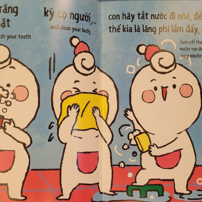 Sách Ehon Miu Bé Nhỏ Phần 2 Song Ngữ - Đừng Lãng Phí Nhé