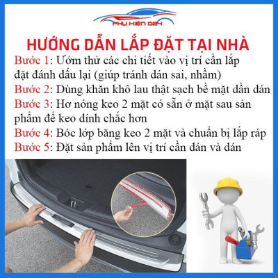 Ốp chống trầy cốp Vios 2019-2020 vân titan bảo vệ xe