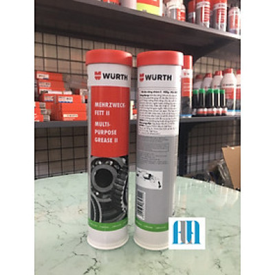 MỠ ĐA NĂNG NHÓM II TRA BẠC ĐẠN WURTH CHỊU ÁP SUẤT, CHỊU TẢI, CHỊU NHIỆT 400G 