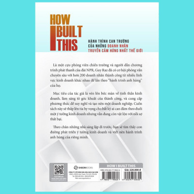 How I built this - Hành trình can trường của những doanh nhân truyền cảm hứng nhất thế giới - Bản Quyền
