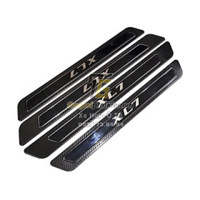 Bộ Ốp bậc cửa, Nẹp bước chân dành cho Suzuki XL7 vân Carbon