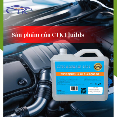 Dung Dịch Xử Lý Khí Thải Động Cơ Ô Tô CTK Chính Hãng, Dung tích 10L, Nguyên Liệu Ure Tinh Khiết, Đạt Tiêu Chuẩn ISO 22241, DIN 70070