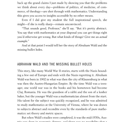 How Not To Be Wrong: The Power Of Mathematical Thinking