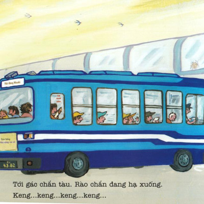 Ehon - Thực Phẩm Tâm Hồn Cho Bé - Xe Bus Píng Poong Đi Biển (Tái Bản 2020)
