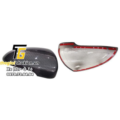 Bộ ốp gương chiếu hậu Honda City 2021 vân Carbon cap cấp