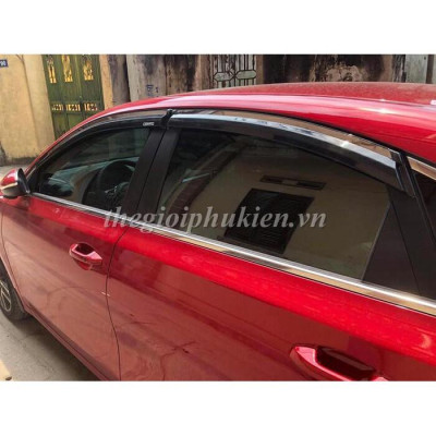 Bộ vè che mưa KIA Cerato 2019 chỉ mạ Crom cao cấp