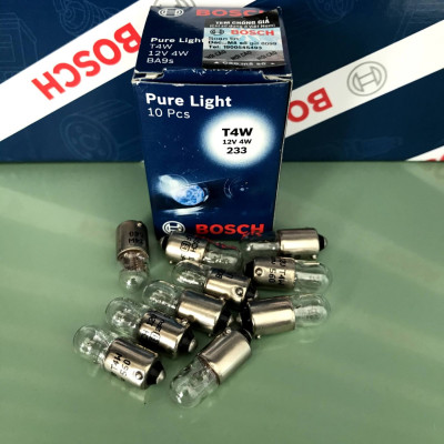 Bóng Đèn Bosch T4W 12V 4W (Hộp 10 Bóng)