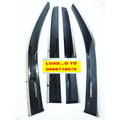 Vè Che Mưa Xe Xe Ford Ranger 2023-2016 Mẫu Chỉ Inox Cao Cấp Nhất Thị Trương, Có Trang Bị Sẵn Keo Dán 3M