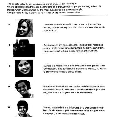 Cambridge Preliminary English Test 6 Student