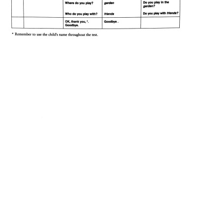 Cambridge Young Learners English Tests Starters 5 Answer Booklet